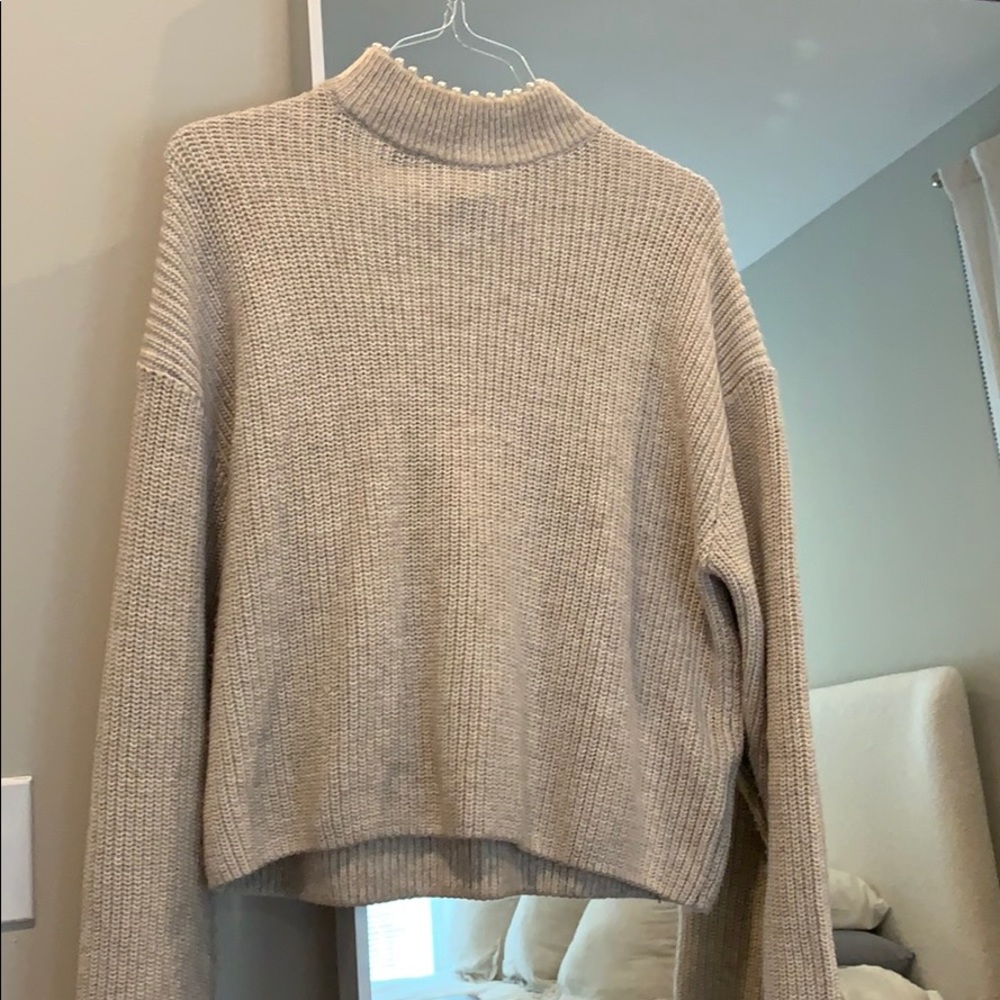 H&M pearl neck sweater